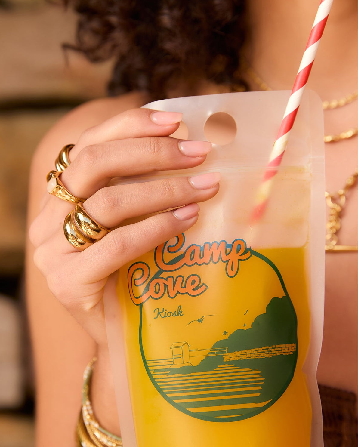 Anel Linhas Sinuosas - Ouro 18K | SILLENE