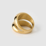Anel Linhas Sinuosas - Ouro 18K | SILLENE