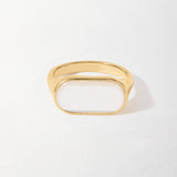 Anel Madrepérola Encorpado - Ouro 18K | SILLENE