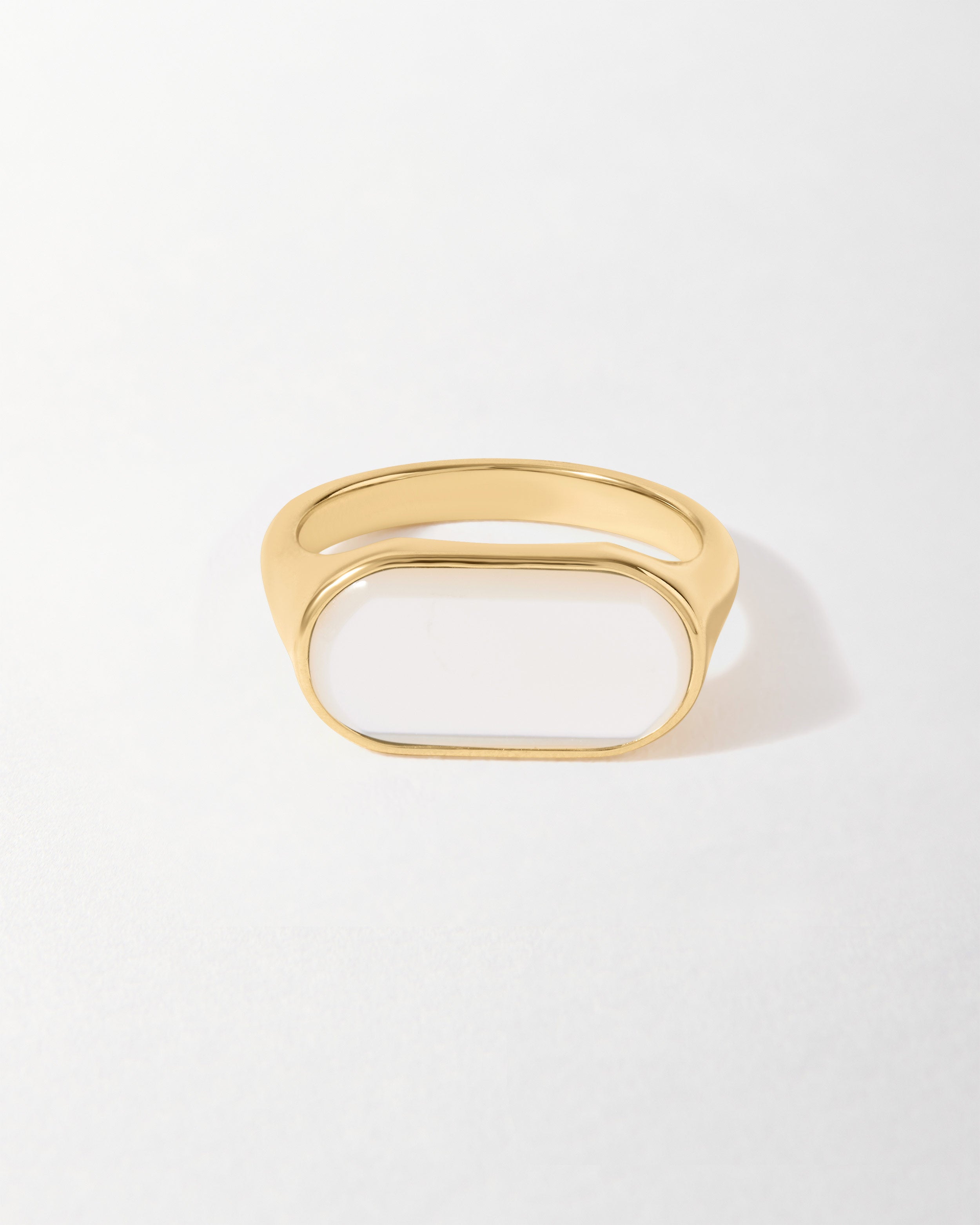 Anel Madrepérola Encorpado - Ouro 18K | SILLENE