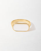 Anel Madrepérola Encorpado - Ouro 18K | SILLENE