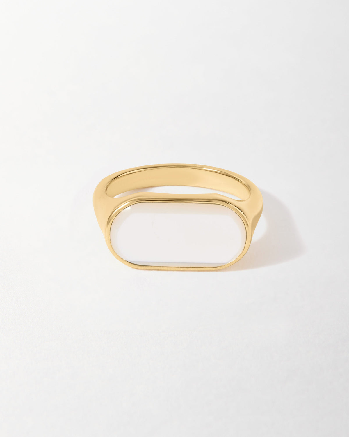 Anel Madrepérola Encorpado - Ouro 18K | SILLENE