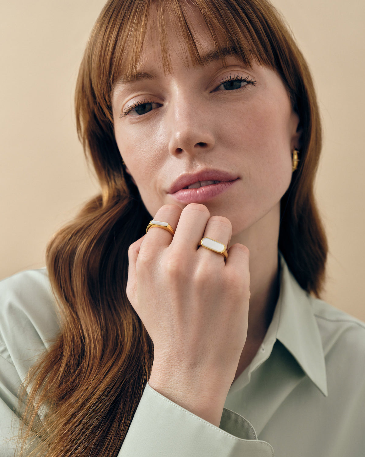 Anel Madrepérola Marcante - Ouro 18K | SILLENE