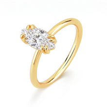Anel Marquesa em Zircônia - Ouro 18K