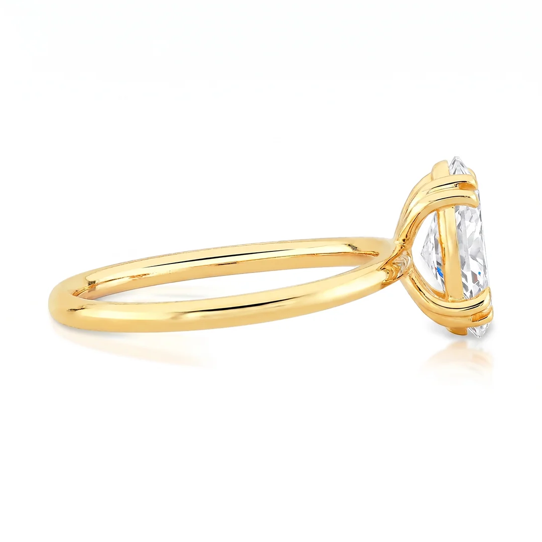 Anel Marquesa em Zircônia - Ouro 18K