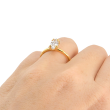 Anel Marquesa em Zircônia - Ouro 18K