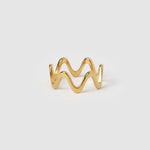Anel Ondas Sobrepostas - Ouro 18K | SILLENE
