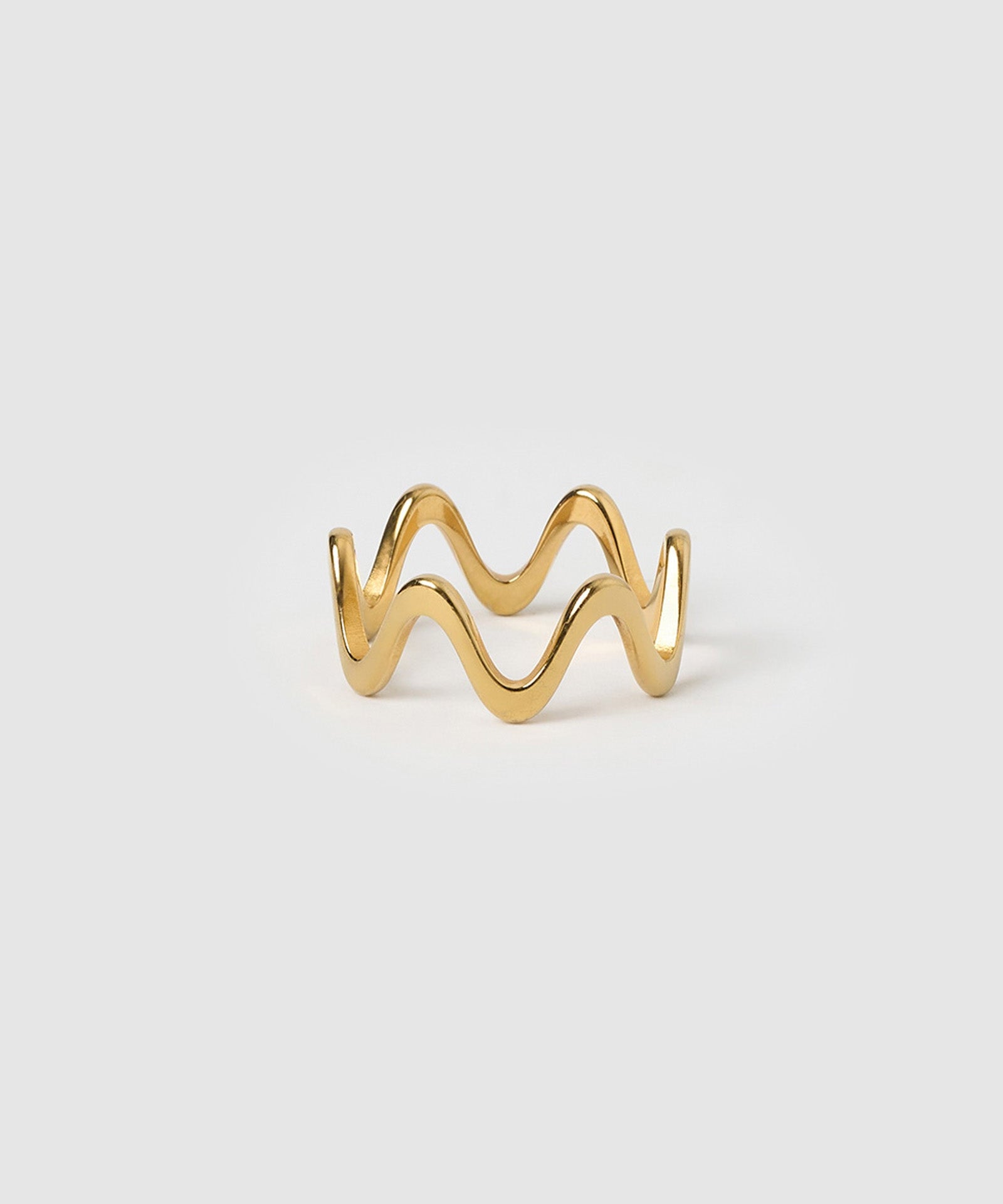 Anel Ondas Sobrepostas - Ouro 18K | SILLENE