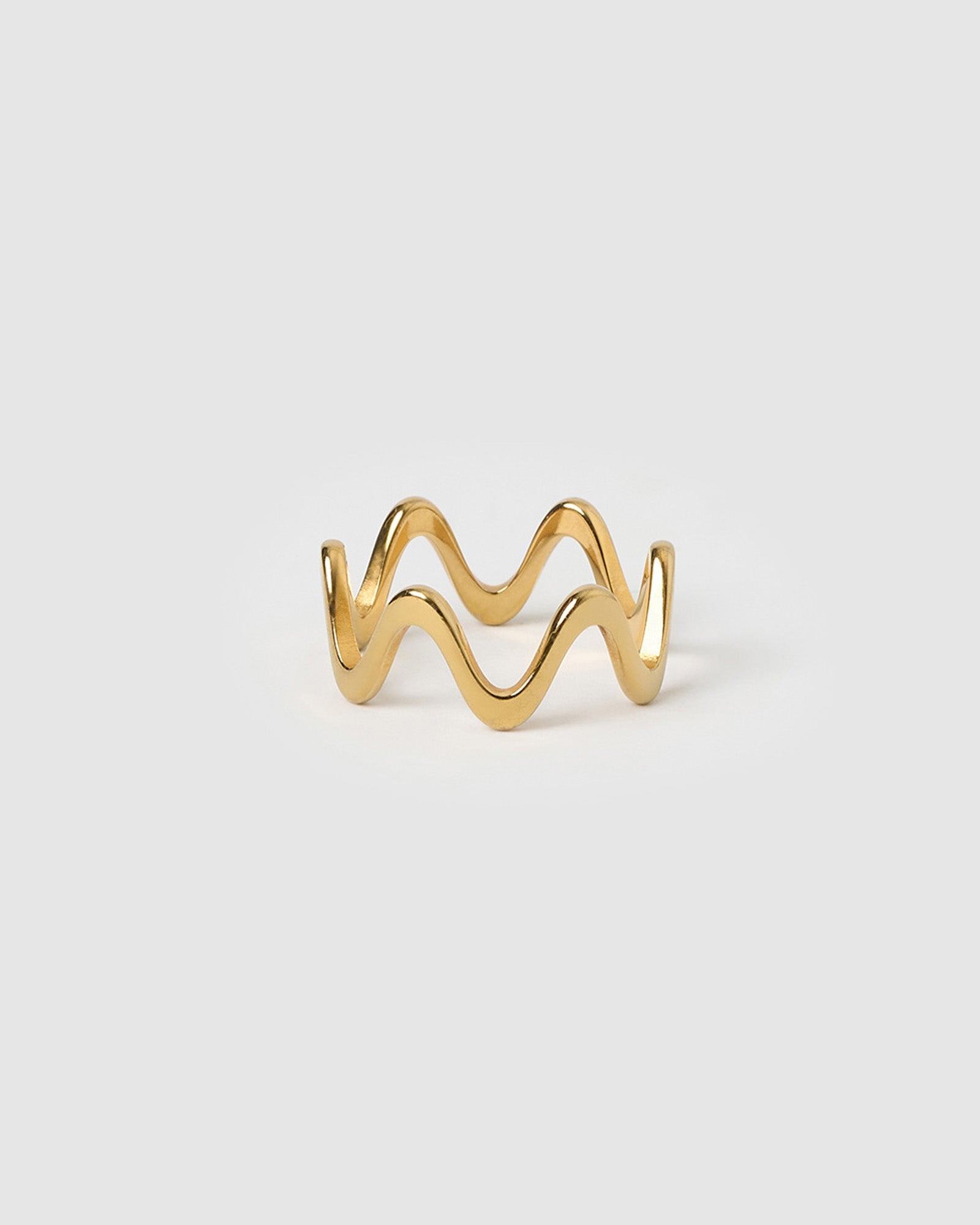 Anel Ondas Sobrepostas - Ouro 18K | SILLENE