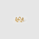 Anel Ondas Sobrepostas - Ouro 18K | SILLENE