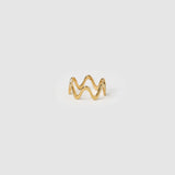 Anel Ondas Sobrepostas - Ouro 18K | SILLENE