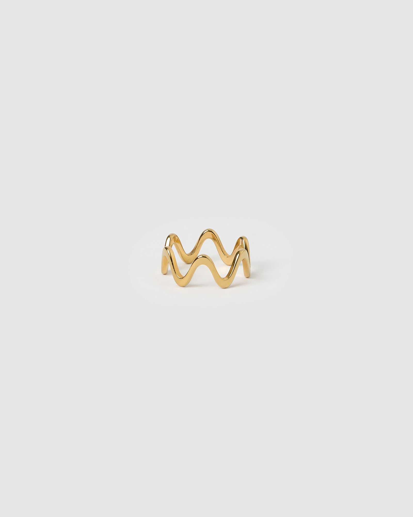 Anel Ondas Sobrepostas - Ouro 18K | SILLENE