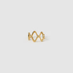 Anel Ondas Sobrepostas - Ouro 18K | SILLENE