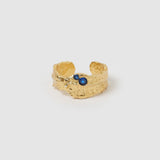 Anel Pedras Azuis - Ouro 18K | SILLENE