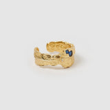 Anel Pedras Azuis - Ouro 18K | SILLENE