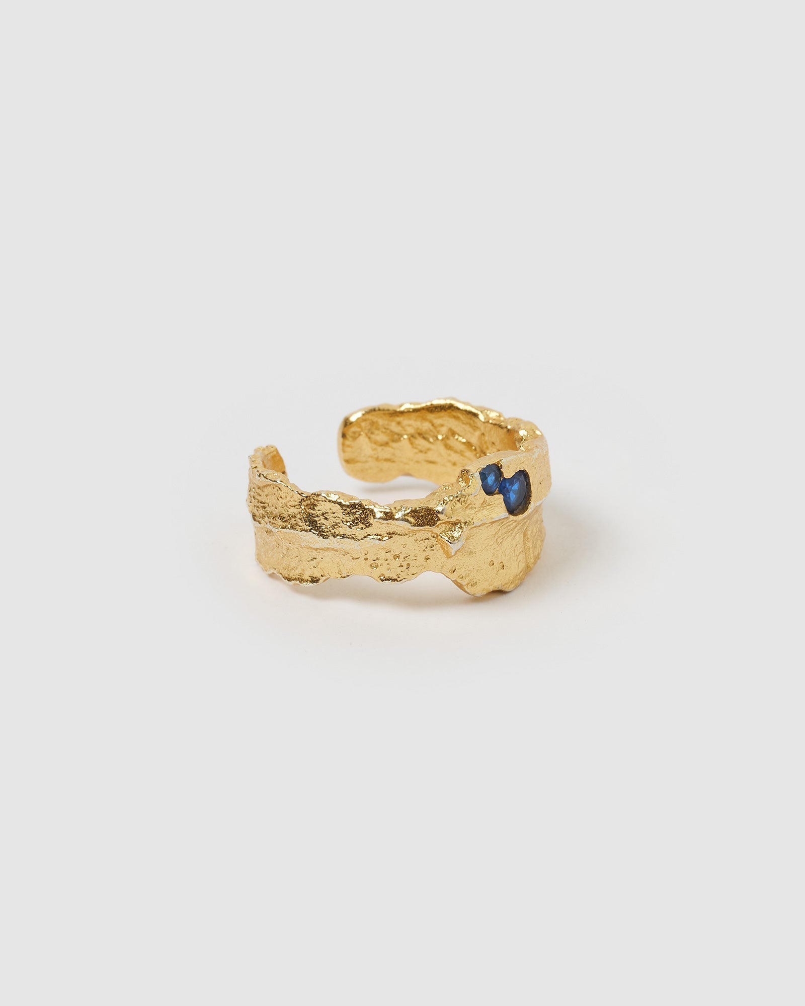 Anel Pedras Azuis - Ouro 18K | SILLENE