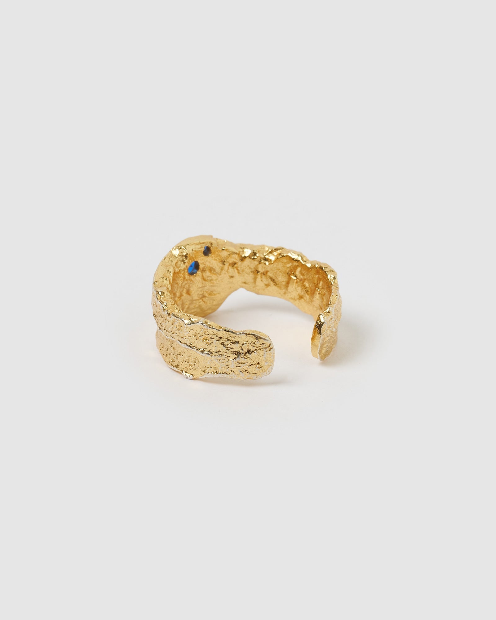 Anel Pedras Azuis - Ouro 18K | SILLENE