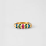 Anel Pedras Coloridas - Ouro 18K | SILLENE