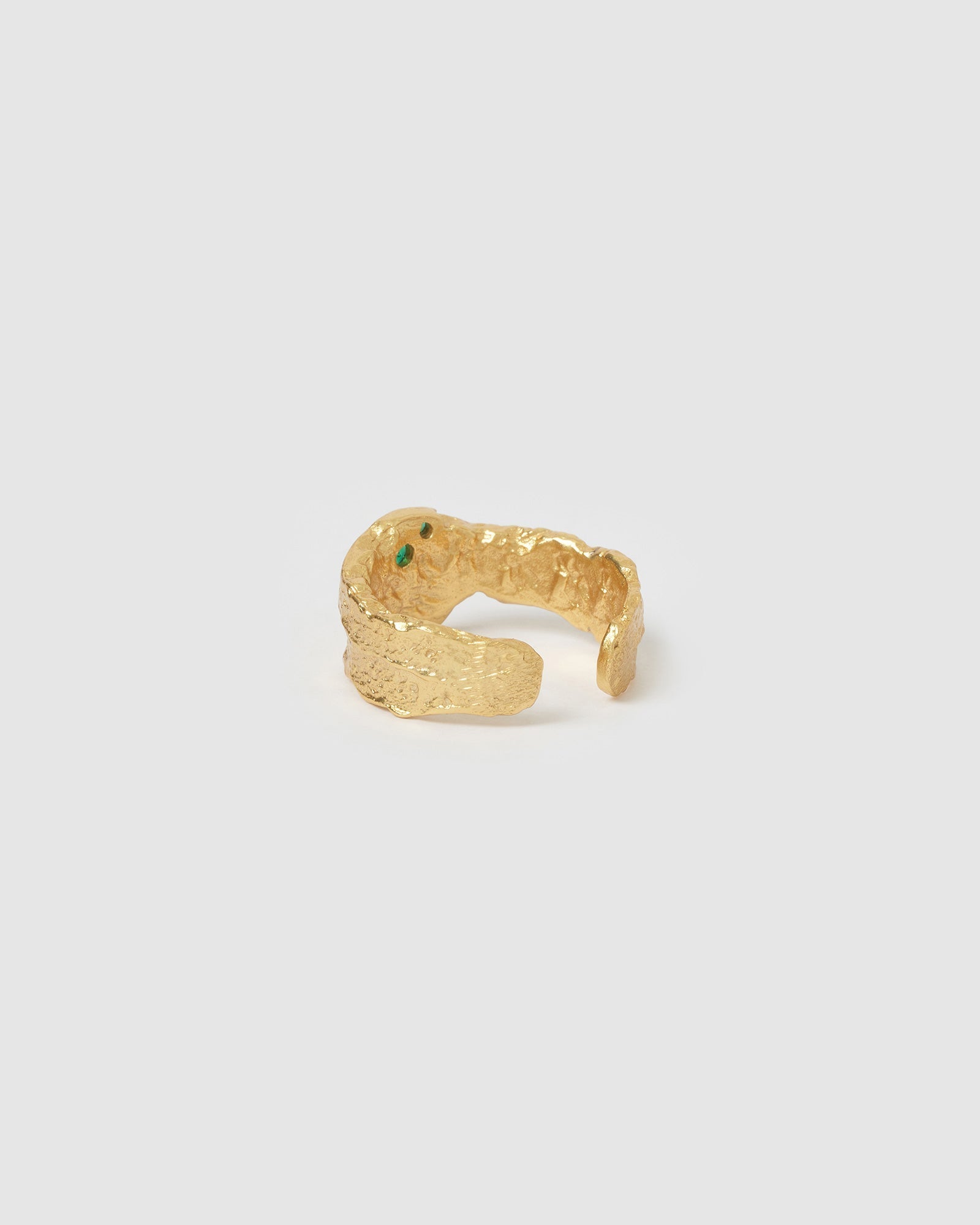 Anel Pedras Verdes - Ouro 18K | SILLENE