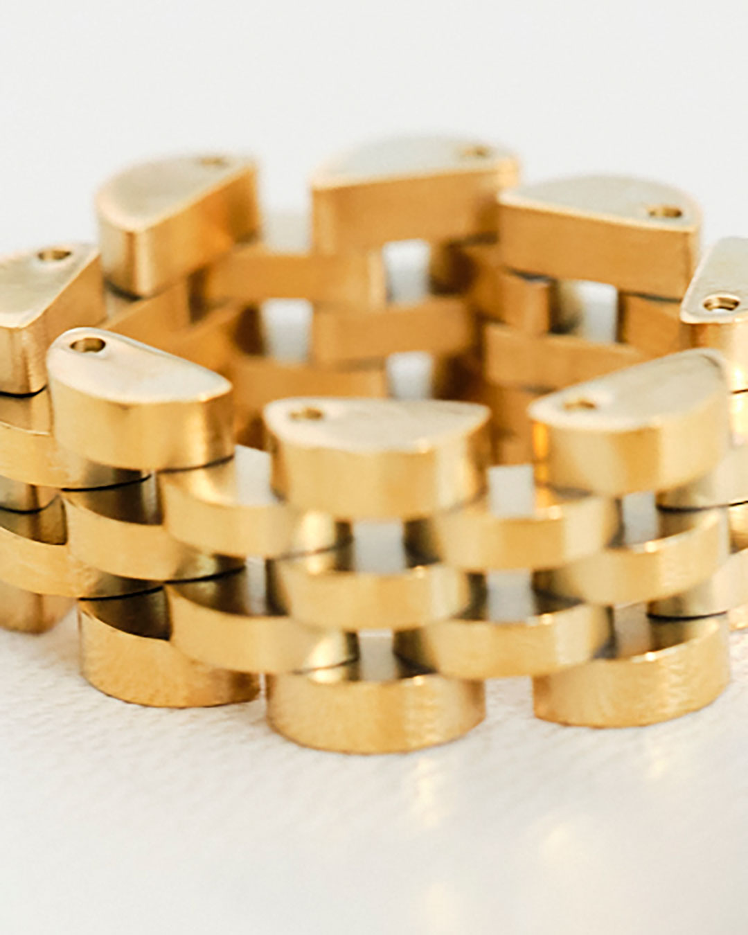 Anel Relógio - Ouro 18K | SILLENE