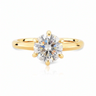 Anel Seul em Zircônia - Ouro 18K