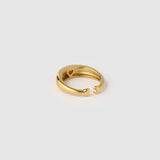 Anel Sinete Coração Vermelho - Ouro 18K | SILLENE
