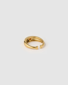 Anel Sinete Coração Vermelho - Ouro 18K | SILLENE