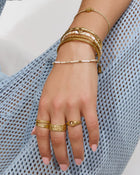 Anel Sinete Espiral Cravejado - Ouro 18K | SILLENE