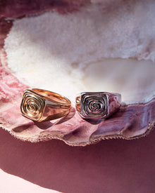Anel Sinete Espiral - Ouro 18K | SILLENE