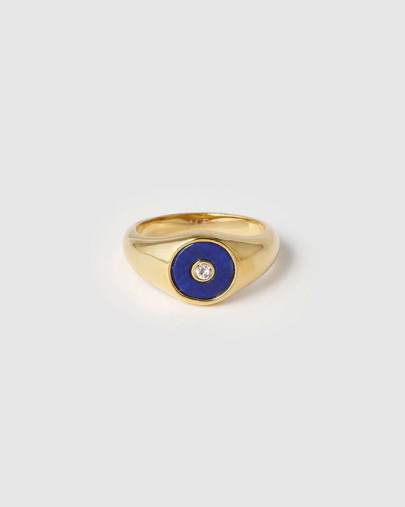 Anel Sinete Lápis-Lazúli - Ouro 18K | SILLENE