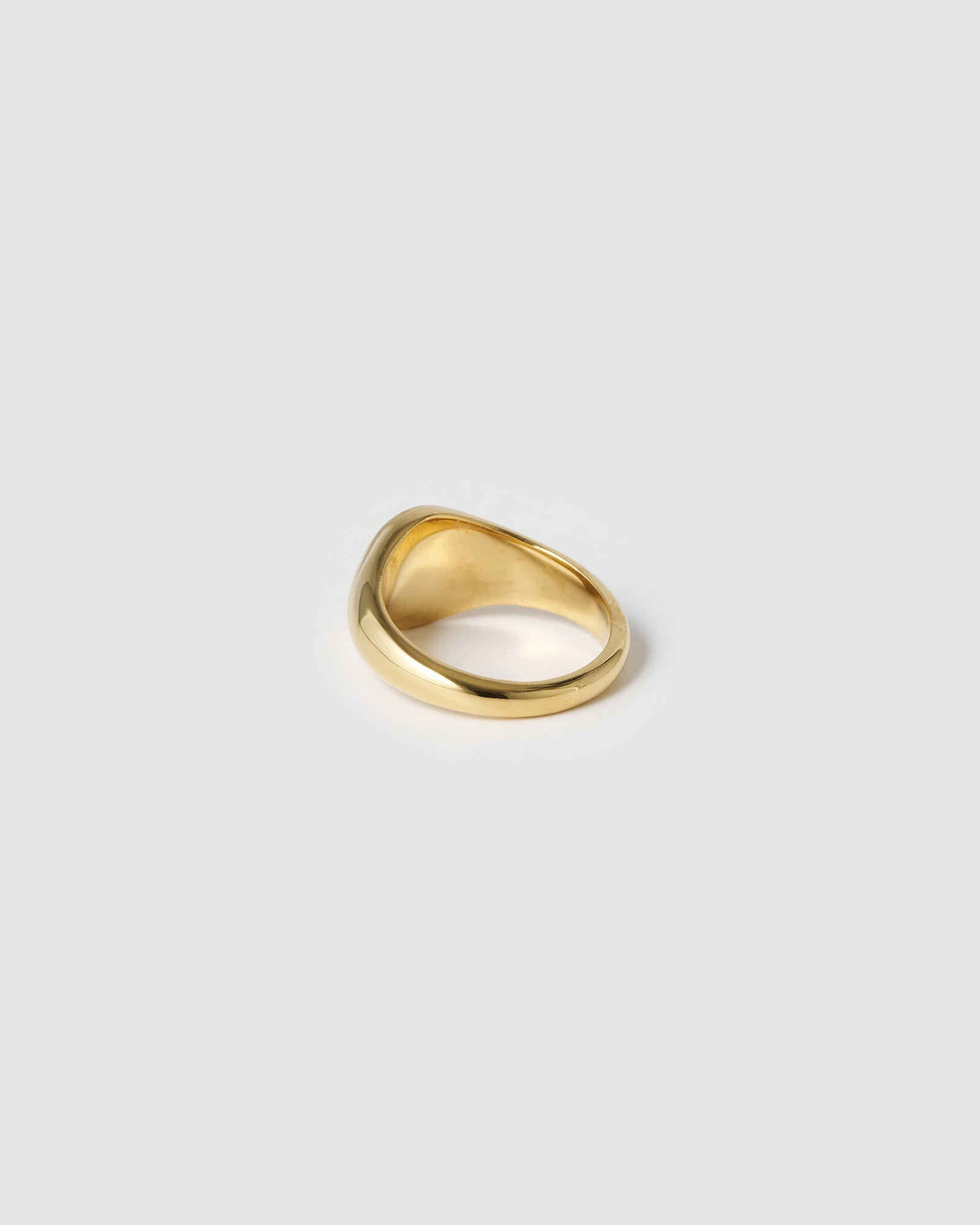 Anel Sinete Malaquita - Ouro 18K | SILLENE