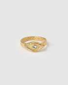 Anel Sinete Olho Grego Cravejado - Ouro 18K | SILLENE
