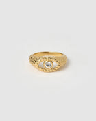 Anel Sinete Olho Grego - Ouro 18K | SILLENE