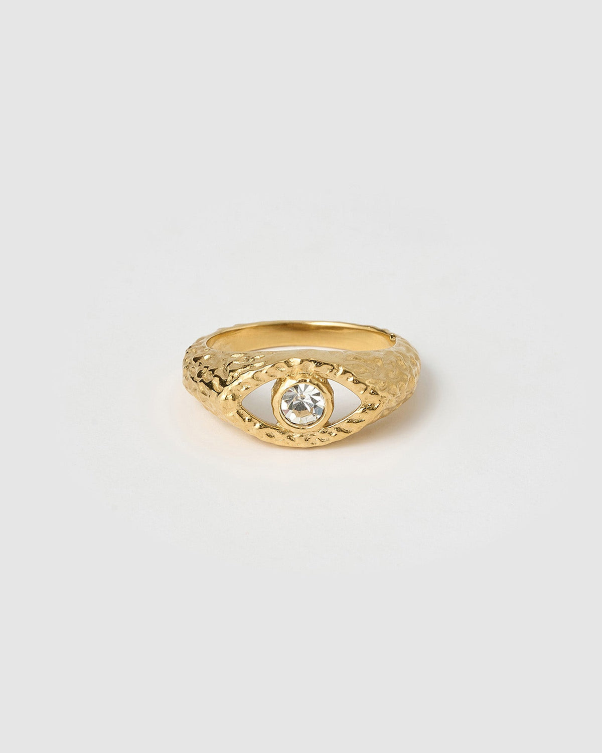 Anel Sinete Olho Grego - Ouro 18K | SILLENE