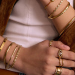 Anel Sinete Olho Grego - Ouro 18K | SILLENE