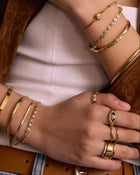 Anel Sinete Olho Grego - Ouro 18K | SILLENE