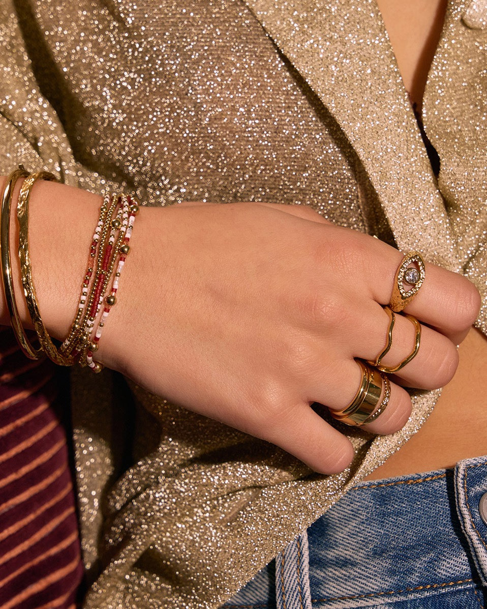 Anel Sinete Olho Grego - Ouro 18K | SILLENE