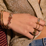 Anel Sinete Olho Grego - Ouro 18K | SILLENE
