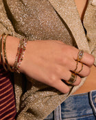Anel Sinete Olho Grego - Ouro 18K | SILLENE