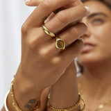 Anel Sinete - Ouro 18K | SILLENE