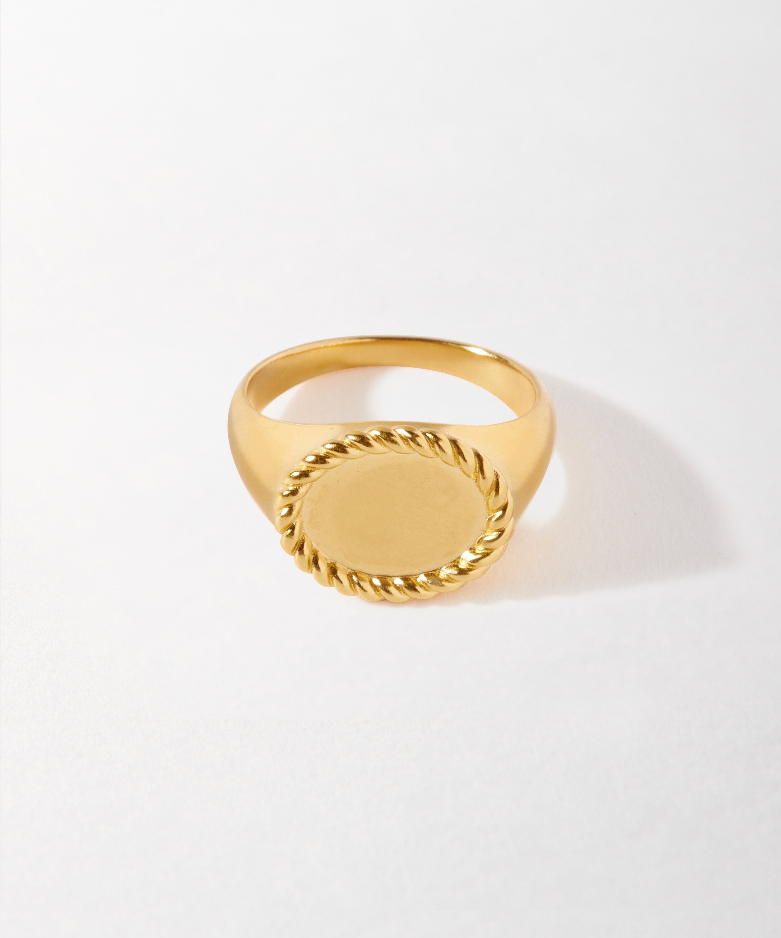 Anel Sinete Personalizável - Ouro 18K | SILLENE