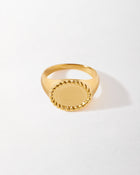 Anel Sinete Personalizável - Ouro 18K | SILLENE