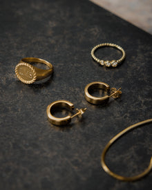 Anel Sinete Personalizável - Ouro 18K | SILLENE