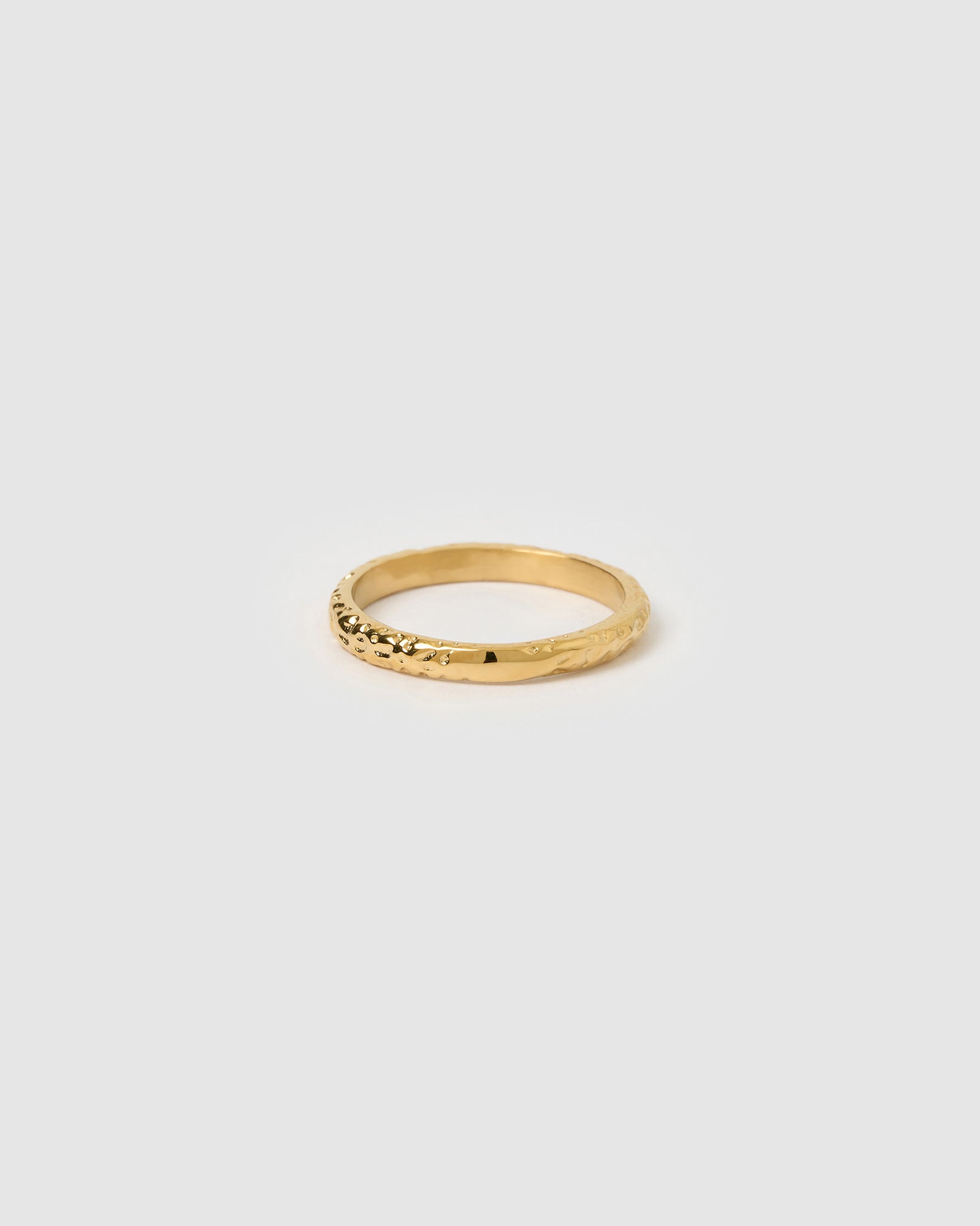 Anel Textura Amassada - Ouro 18K | SILLENE