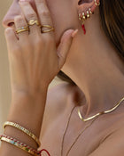 Anel Textura Amassada - Ouro 18K | SILLENE