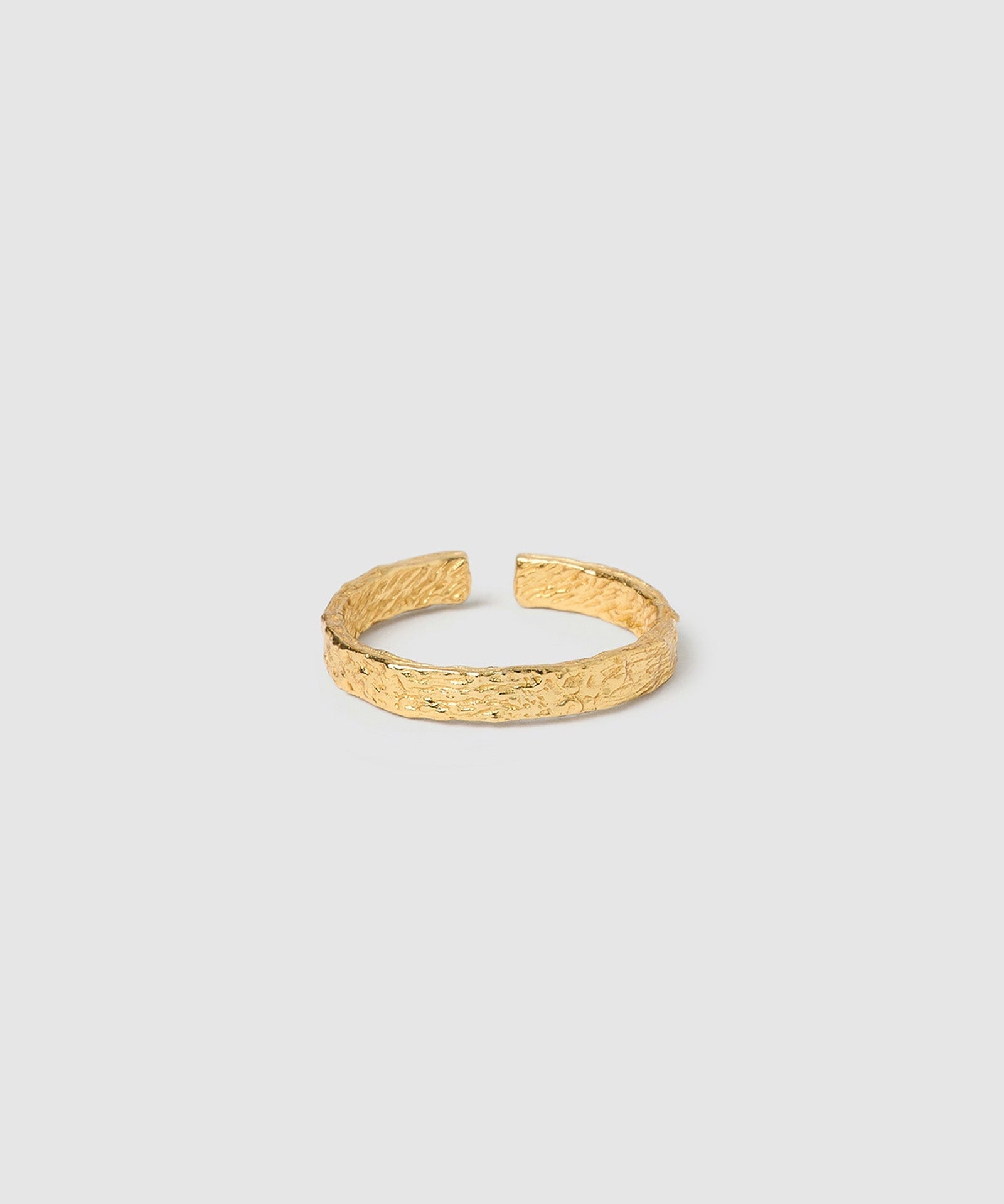 Anel Texturizado Fino - Ouro 18K | SILLENE