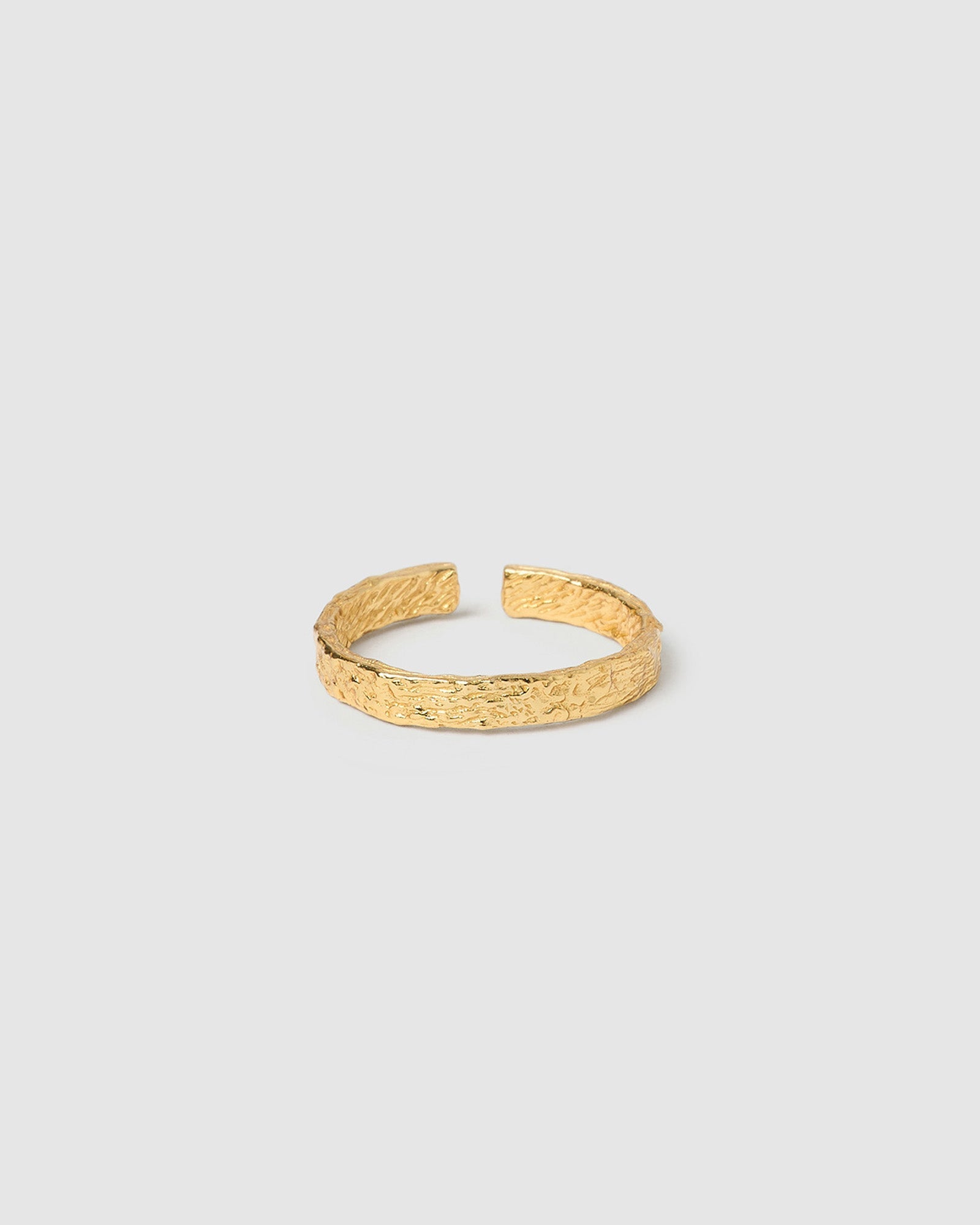 Anel Texturizado Fino - Ouro 18K | SILLENE