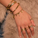 Anel Texturizado Fino - Ouro 18K | SILLENE