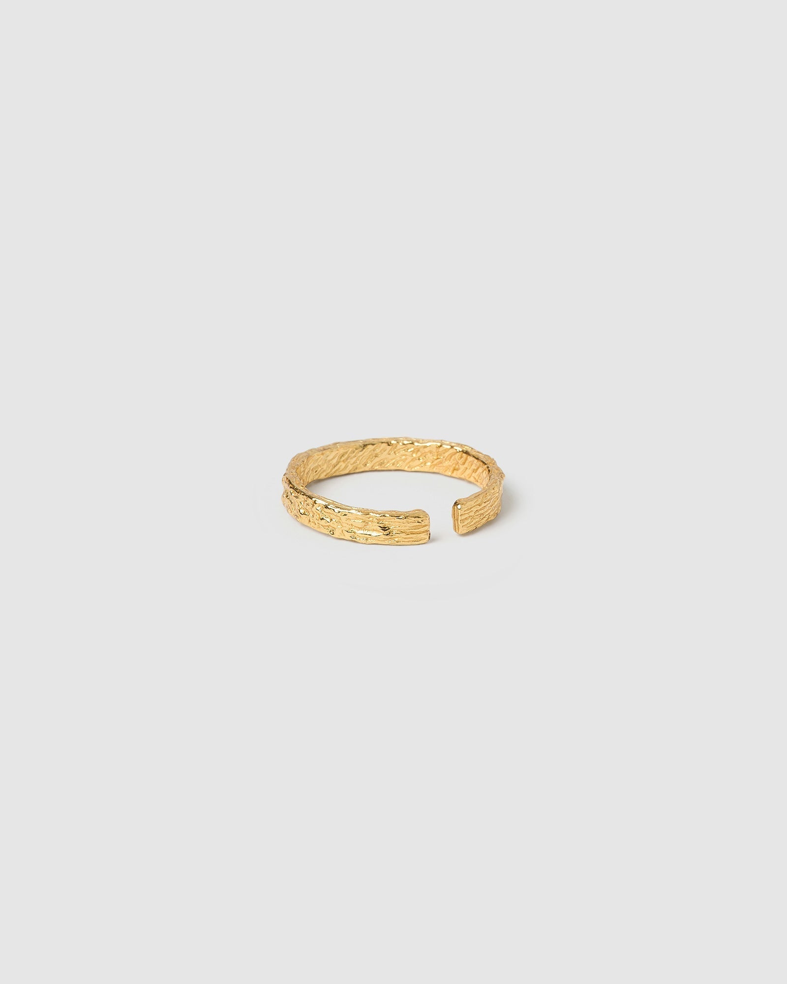 Anel Texturizado Fino - Ouro 18K | SILLENE