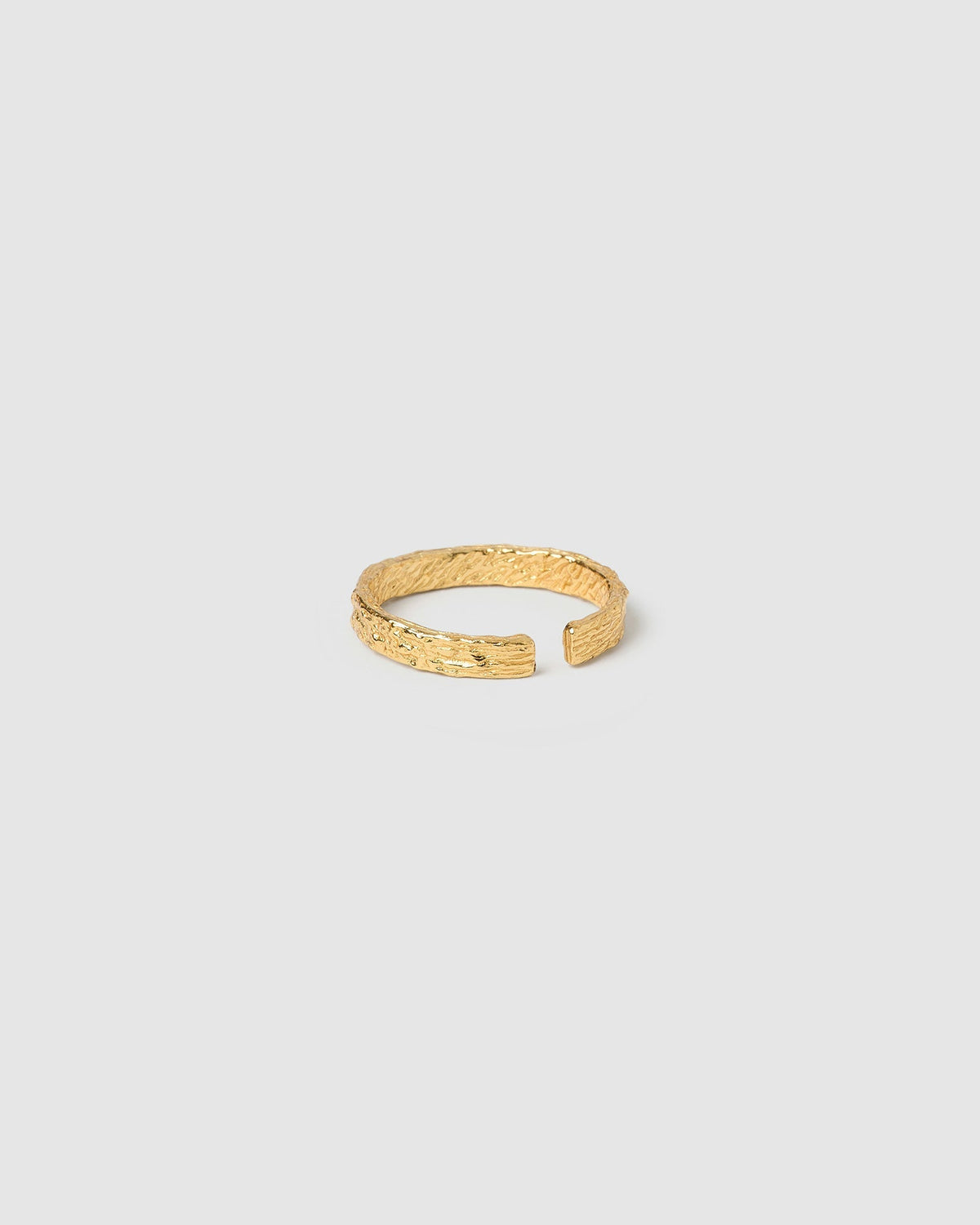 Anel Texturizado Fino - Ouro 18K | SILLENE